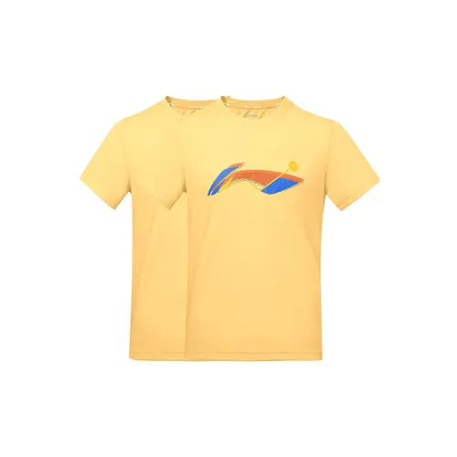 LINING Table Tennis Series 2 шт Свет Burnt Yellow Мужская одежда для настольного тенниса