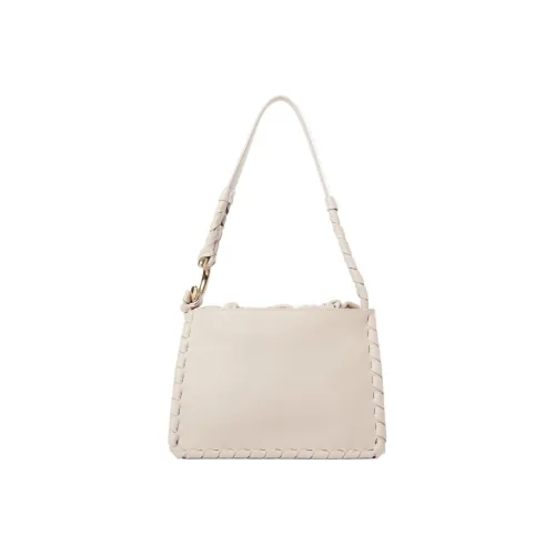 Chloe Mate Гладкая Телячья Кожа с Наппа Овечья Кожа Сумка Сумка через плечо Женская Белая