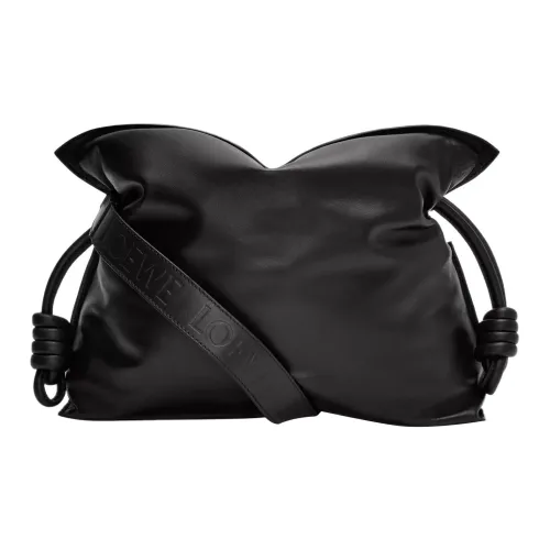 LOEWE Flamenco Яркий Nappa Sheepskin Crossbody Clutch Regular Women's Black