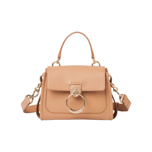 Chloe Tess Телячья кожа Сумка через плечо Сумка Мини Женская Светлый Умбра