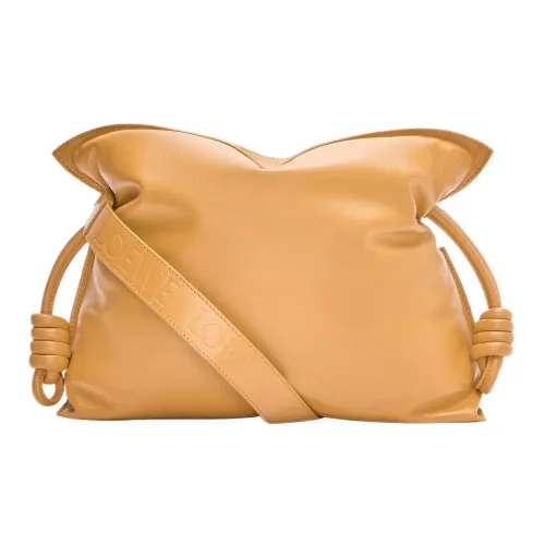 LOEWE Flamenco Яркий Nappa Sheepskin Crossbody Clutch Women's Yellow
