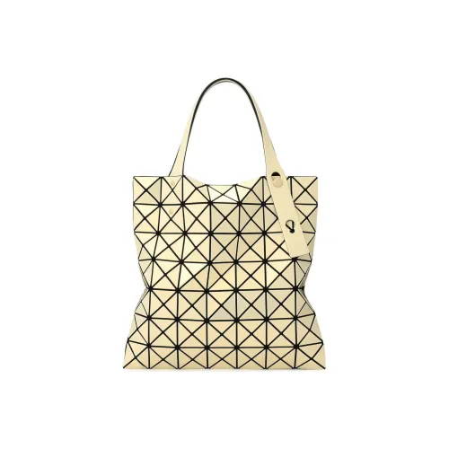 ISSEY MIYAKE Prism Искусственная кожа Тоут Сумка Сумка для покупок Сумка Сумка через плечо Маленькая Унисекс Кремово-желтая