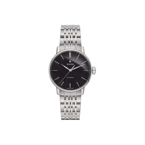 RADO Автоматический Механический Movement Женские Crystal Sparkle Collection Часы 31,8 мм Черные