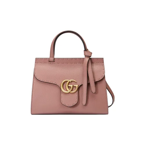 GUCCI GG Marmont Кожа Сумка через плечо Сумка Мини Женская Розовая