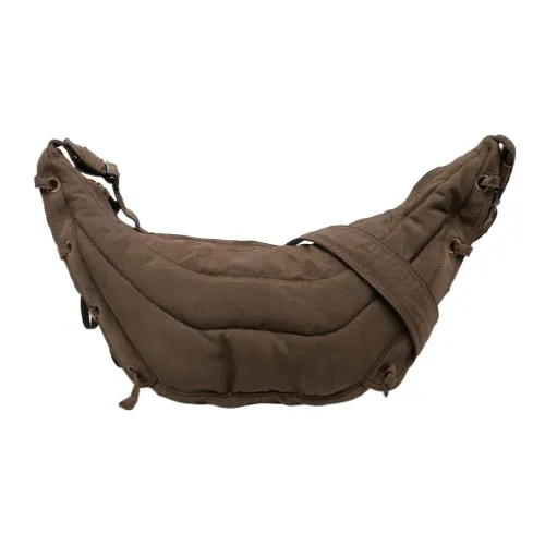 Lemaire Нейлоновая круассан сумка через плечо сумка через плечо мужская коричневая