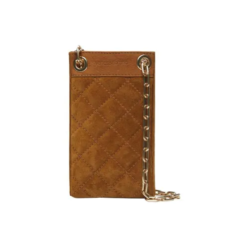 Vanessa Bruno Телячья кожа Одно плечо Через плечо Чехол для телефона Женские Коричневый