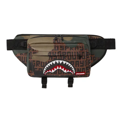 SPRAYGROUND Текстиль Кожа Бананка Сумка через плечо Стандартная Мужская Многоцветная