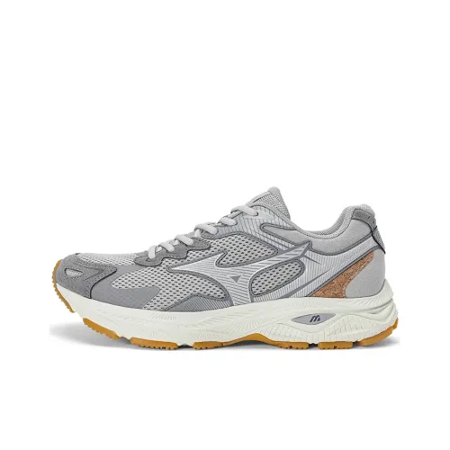 Mizuno Racer S Дышащие Низкие Беговые Кроссовки Унисекс Средне-Серый