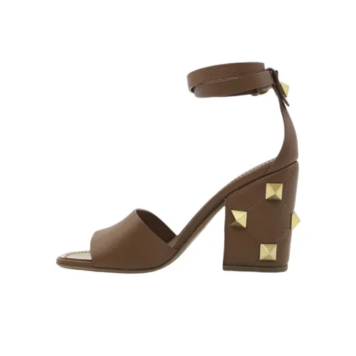 Valentino Rockstud One Ремешок Сандалии Женские Коричневый