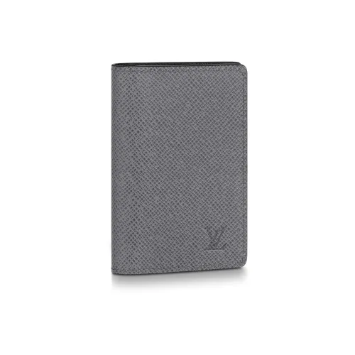 LOUIS VUITTON TAïGA Кошелек из коровьей кожи Мужской Серый