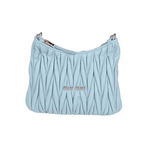 MIU MIU Овчина Сумка через плечо Сумка на плечо Стандартная Женская Детская Синяя