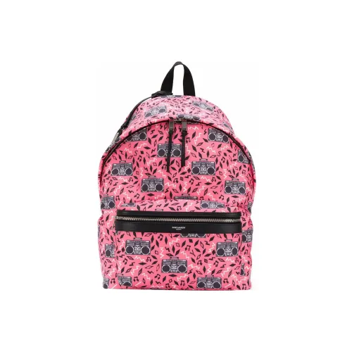 SAINT LAURENT Кожа Детали Рюкзак Мужской Розовый