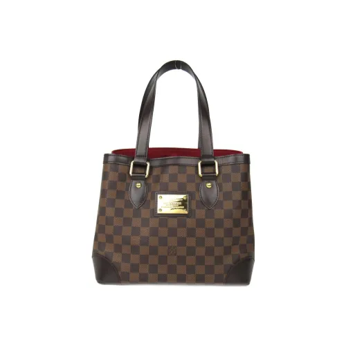 LOUIS VUITTON Покрытый холст с кожаными вставками Тоут Сумка Сумка для покупок Сумка на плечо Сумка Маленькая Женская Коричневая