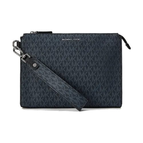 MICHAEL KORS MK Cooper Искусственная кожа Клатч Средний Мужской Морской синий и Черный