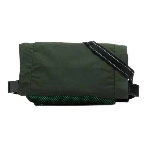 Bottega Veneta Хлопок Сумка через плечо Слинг-сумка Сумка на пояс Мужская Зеленая