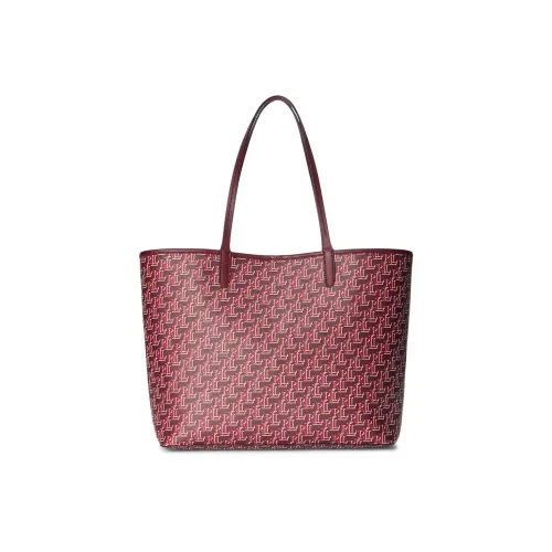 Polo Ralph Lauren Покрытый холст Одно плечо Сумка Средний Женский Красный