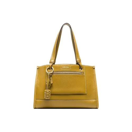 See By Chloe Cecilya Коровья кожа Тоут Сумка Сумка для покупок Сумка на плечо Сумка Женская Желтая