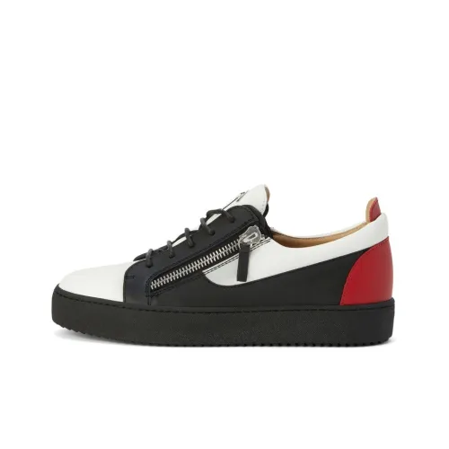 Giuseppe Zanotti GZ Frankie Low Топ Стильные Скейтбординги Мужской Черный Белый Красный