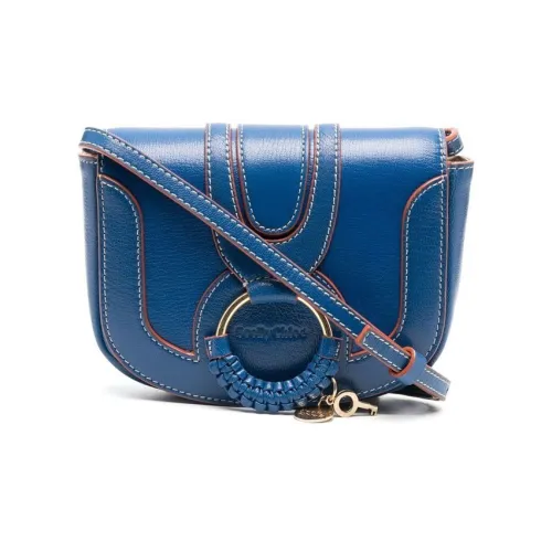 See By Chloe Hana Козья кожа Camera Сумка Сумки через плечо Сумка на плечо Женская Синяя
