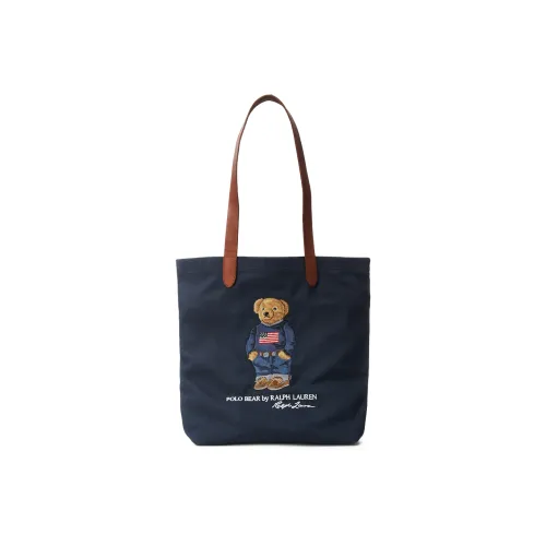 Polo Ralph Lauren Ткань Сумка-тоут Мужская Темно-синяя