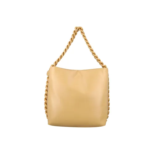 Stella McCartney Frayme Кожа Тоут Сумка Сумка для покупок Сумка на плечо Сумка Женская Бежево-желтая