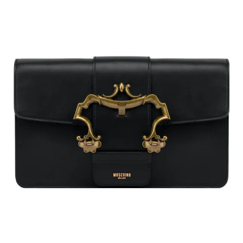 MOSCHINO Телячья кожа Одно плечо Через плечо Клатч Женский Черный