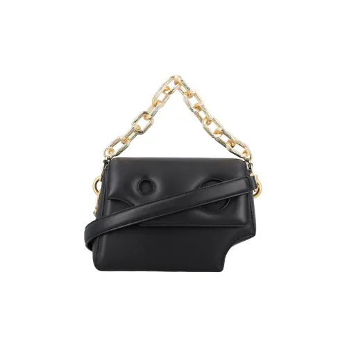 OFF Белый Burrow Кожа Сумка через плечо Сумка на плечо Женская Черная