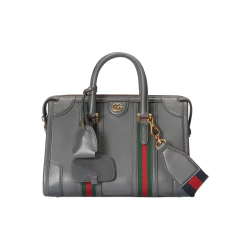 GUCCI Кожа Путешественная Сумка Сумка через плечо Сумка Маленькая Женская Серого цвета