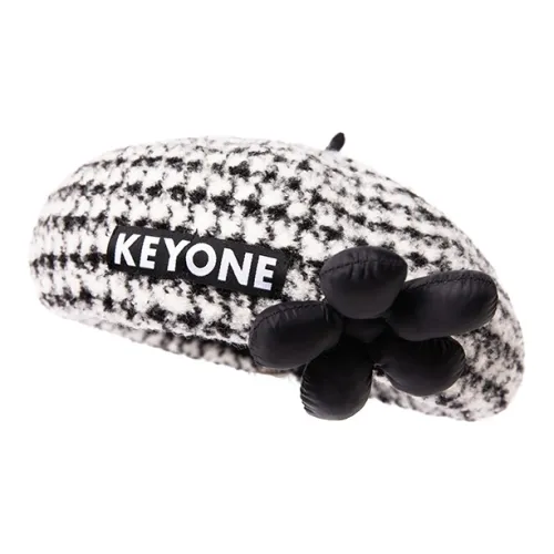 KEYONE Берет Женские Черный Белый