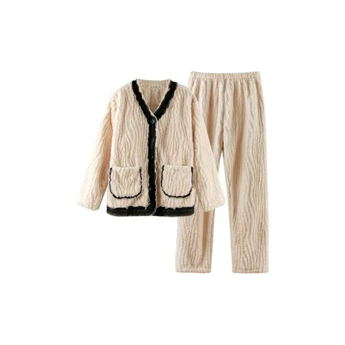 Q'NIANMA Груша Цветение Дождь Женские Пижамные комплекты