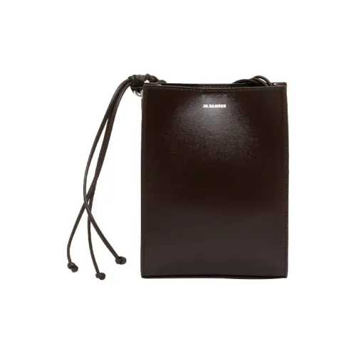 JIL SANDER Tangle Сумка через плечо из коровьей кожи женская коричневая