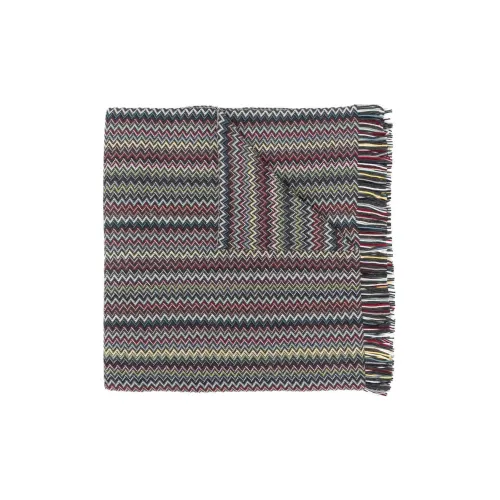 Missoni Wool Knit Шарфы Черный Унисекс