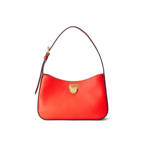 Polo Ralph Lauren Коровья кожа Портативная Сумка на одно плечо Средний размер Женская Апельсин