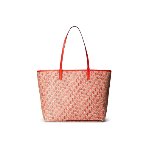 Polo Ralph Lauren Тоут Сумка Сумка для покупок Сумка на одно плечо Средняя Женская Апельсин