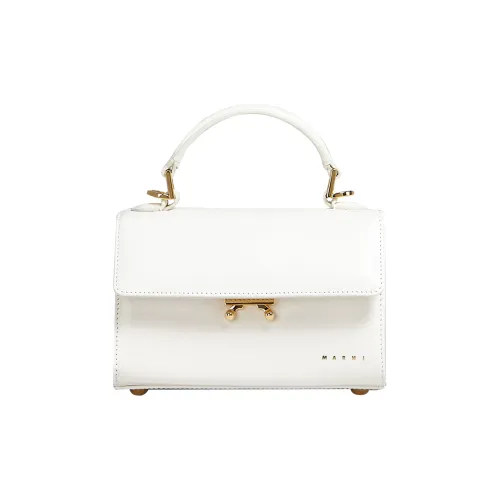 MARNI Основная часть Коровья кожа Сумка через плечо Сумка Мини Women's White