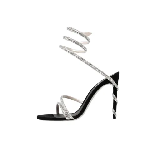 RENE CAOVILLA One Ремешок Сандалии Женские Серебряные