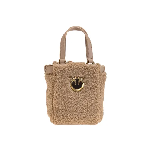 PINKO Click series Полиэстер Смесь Одно плечо Сумка Мини Женская Бежевая