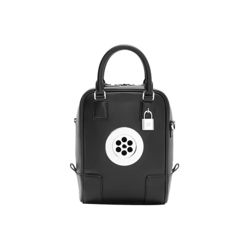 LOEWE Amazona Сатин Коровья кожа Сумка Сумка через плечо Сумка через плечо Мужская Черная