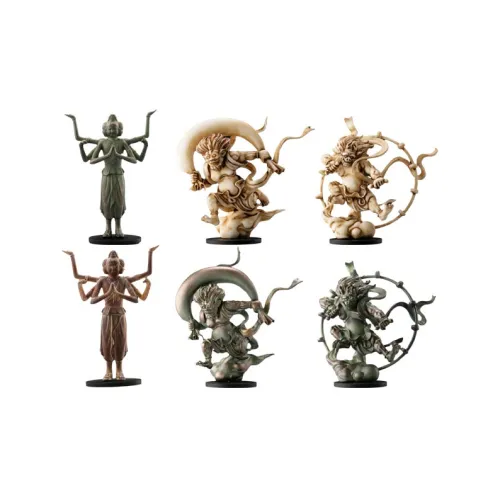 Ocean Church Capsule Q Museum Япония Treasures 3D Будда Статуэтки Иллюстрированный Счастливый Рисунок Полный комплект из 6 шт