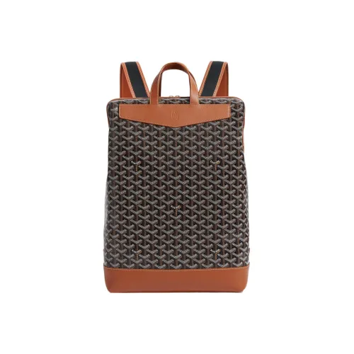 GOYARD Cisalpin Холщовая кожа Рюкзак Унисекс Черный Коричневый