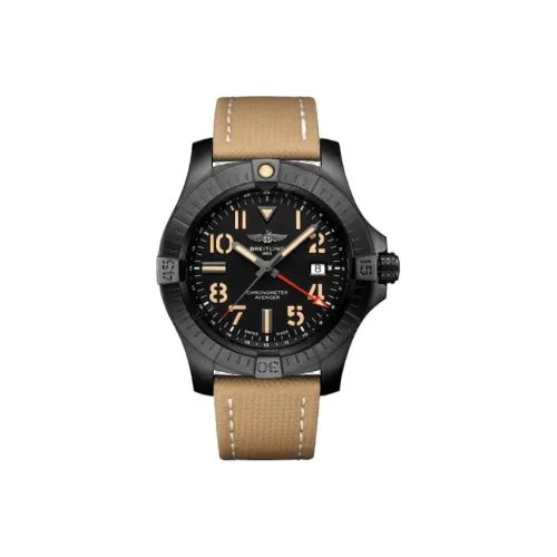 BREITLING Автоматический Механический Часы Мужские Avenger 45 мм Черные