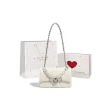 Твид, клетчатый, цвет экрю