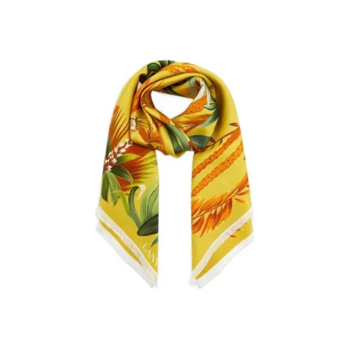 Lanvin Шелковые шарфы Желтые Женские