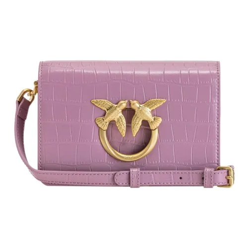 PINKO Сумка через плечо из коровьей кожи женская светло-фиолетовая