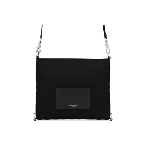 SAINT LAURENT Холст Сумка через плечо Мужская Черная