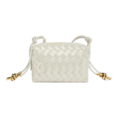 Bottega Veneta Loop Sheepskin Camera Bag Crossbody Bag Shoulder Bag Women Bone Beige