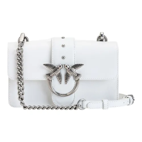 PINKO Love Icon Коровья кожа Сумка через плечо Сумка на плечо Женская Белая
