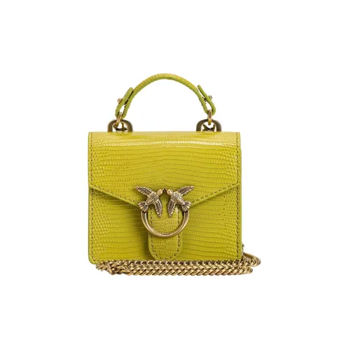 PINKO Коровья кожа Swallow Сумка Сумка через плечо Сумка Женская Киви Зеленый