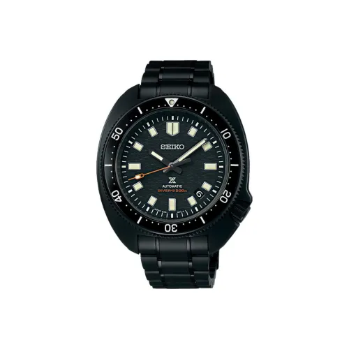 SEIKO Prospe Collection Автоматический Механический Механизм Нержавеющая Сталь Ремешок Часы Мужские Черный Циферблат SLA061J1