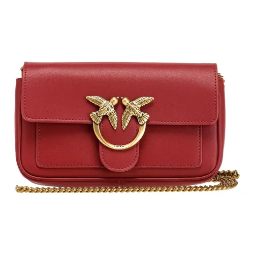 PINKO LoveSIMPLY Сумка из коровьей кожи Сумка через плечо Сумка на плечо Женская Красная